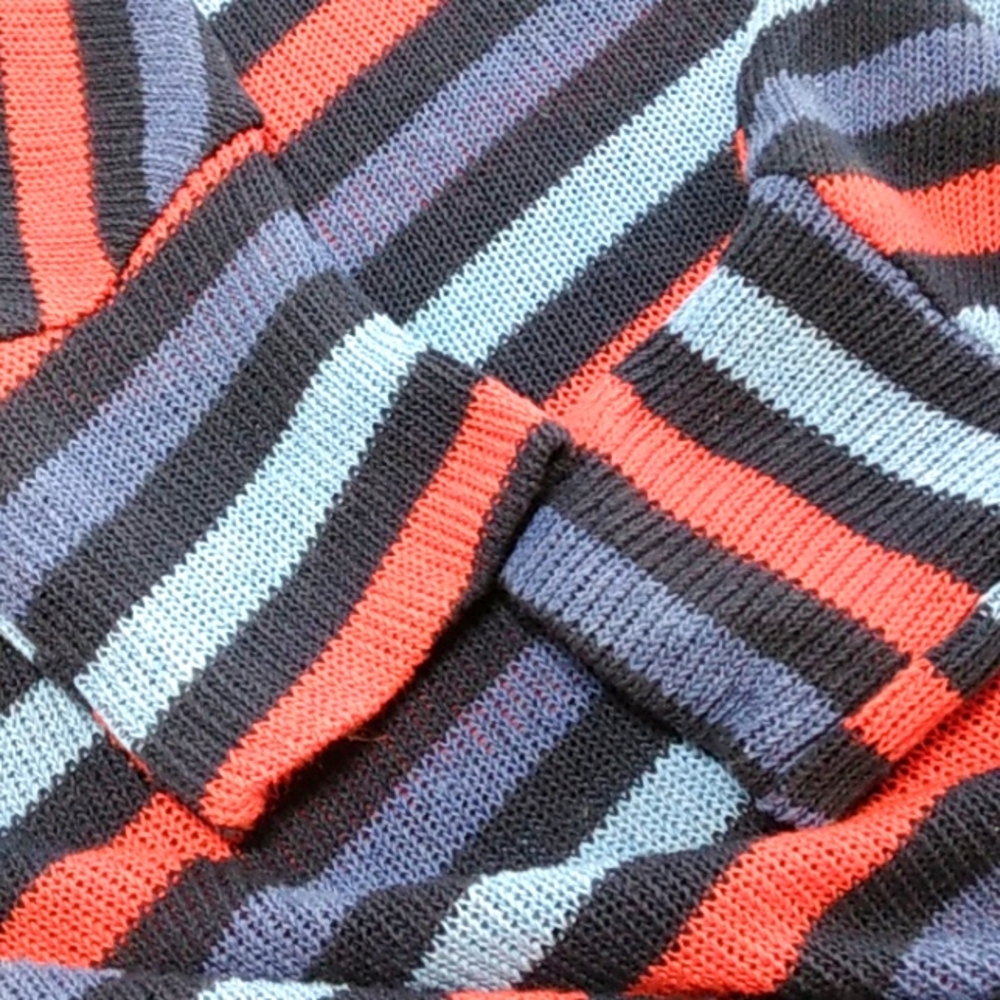 Colorful Retro Inspired Sweater with Cinch Waist